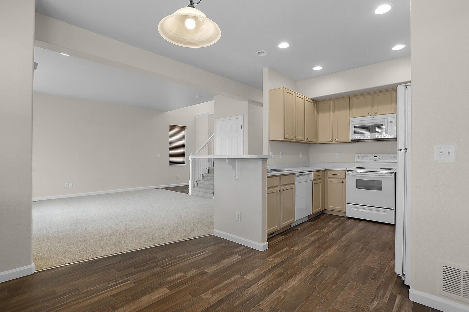 Updated 3-Bedroom Townhome with 5-Piece Primary Bath, Central A/C, and 2-Car Garage Near Fort Carson property image