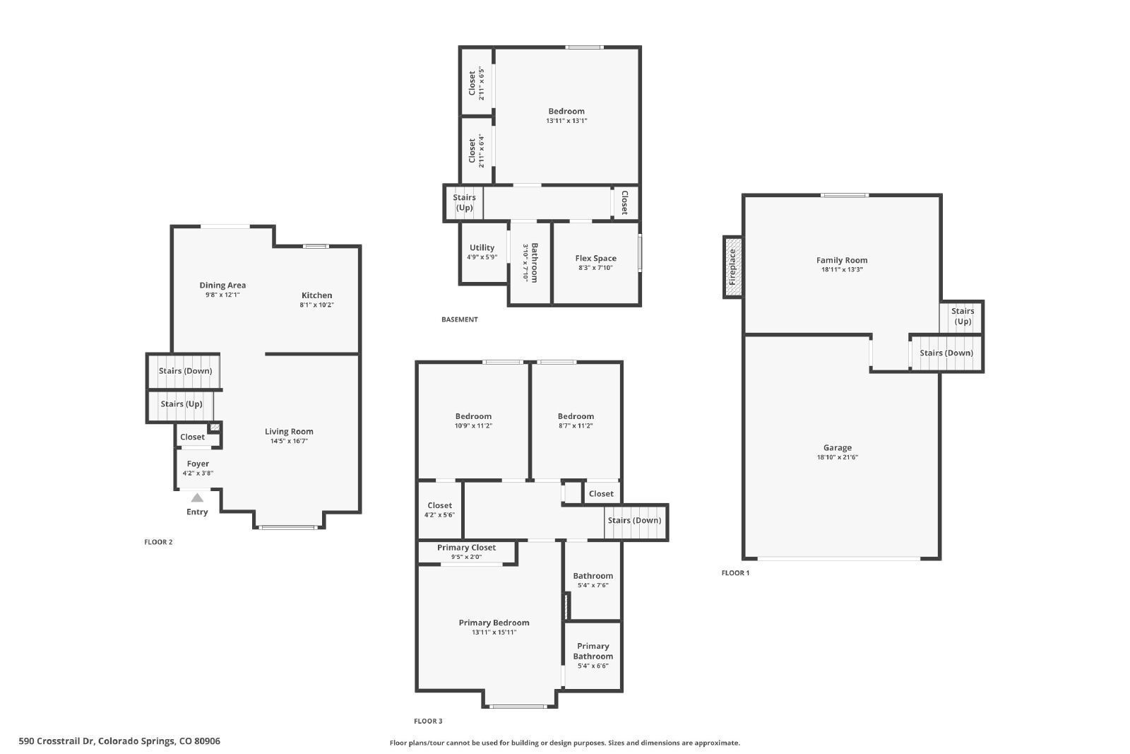 Updated 4-Bedroom Home with A/C, Finished Basement, and 2-Car Garage Near Fort Carson property image