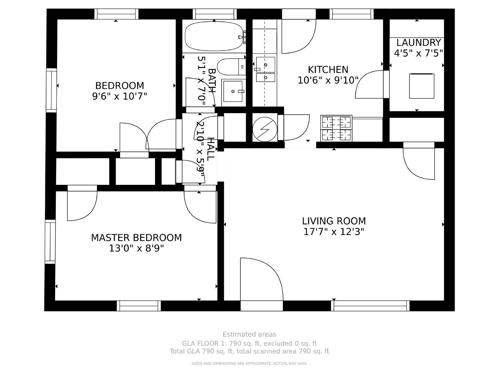 Updated 2-Bedroom Apartment Near Downtown with In-Unit Laundry property image