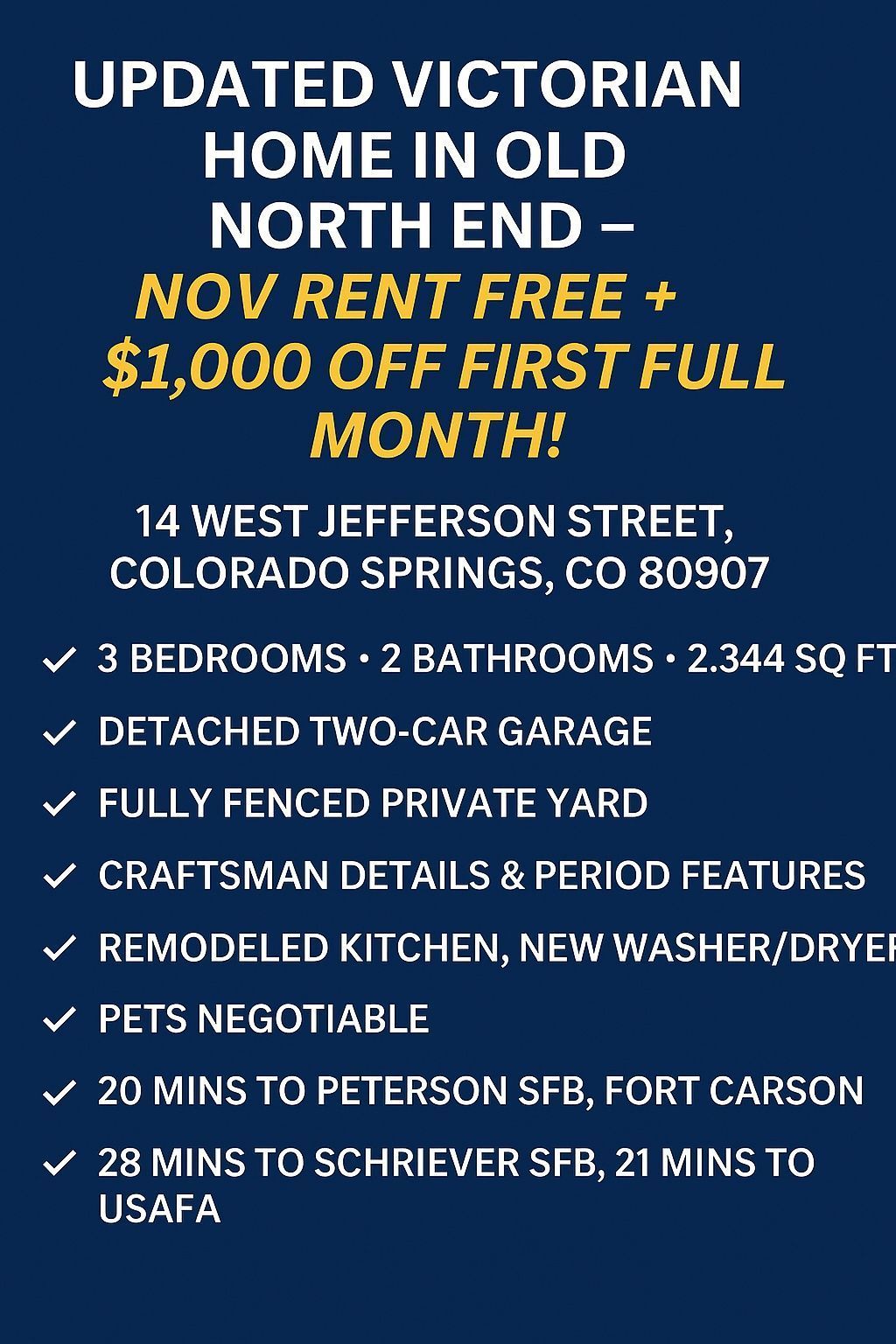 Rare Rental in Old North End with Private Yard & Garage property image